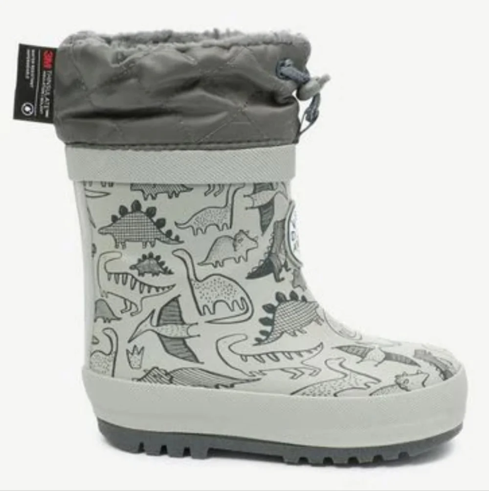SIZES ADDED SOLARRAIN Dinosaur Waterproof Snow/Rainboots